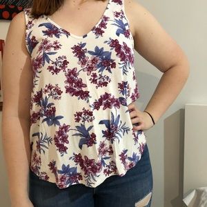 floral soft and sexy tank